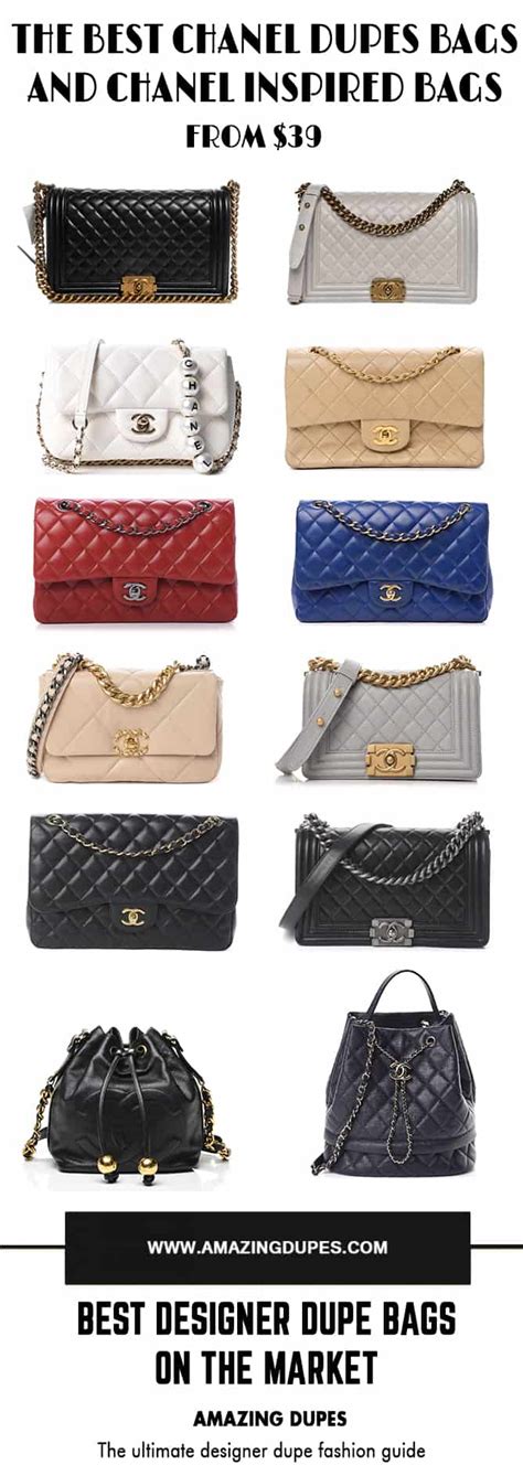 red chanel bag dupe|chanel bags best copies.